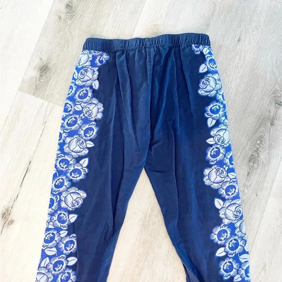 Aerie floral pajama pants joggers blue purple size XS - Picture 8 of 12